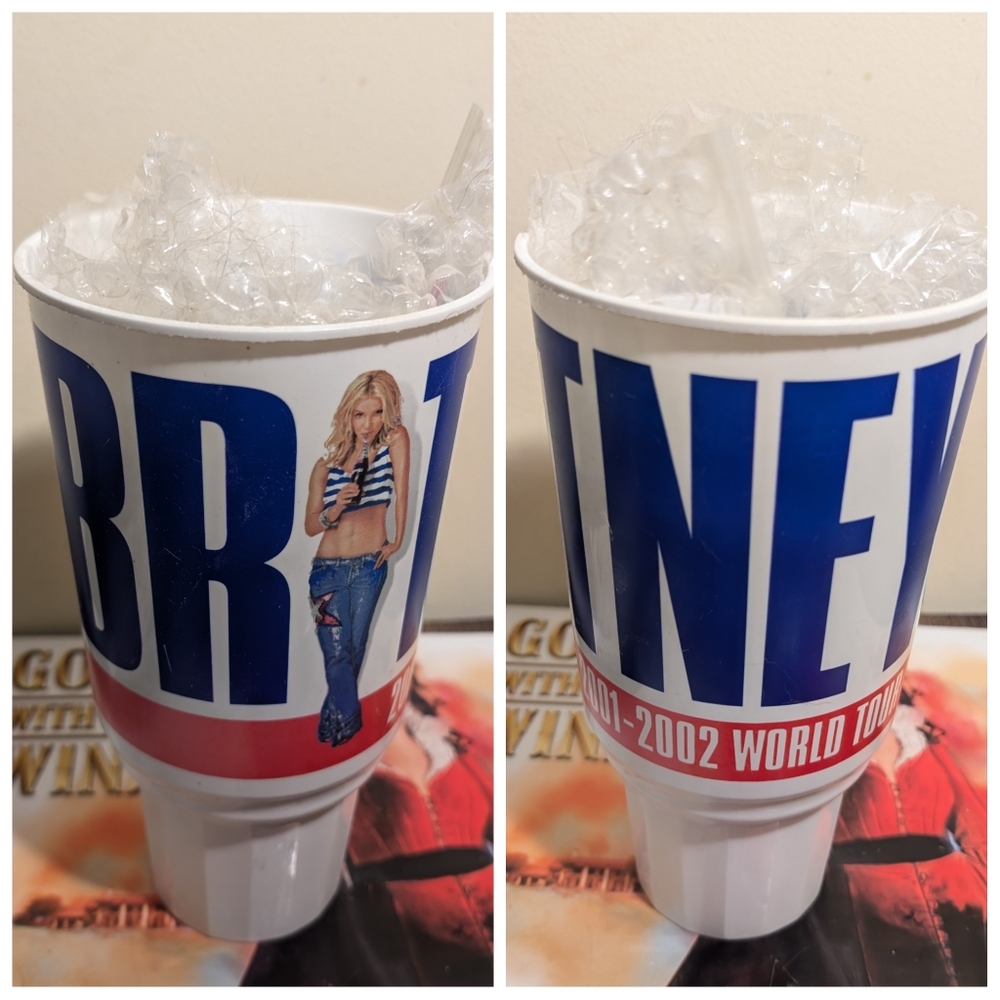 Britney Spears Rare Vintage 44oz Tour Cup 2001-2002 World Tour 7-11 Pepsi